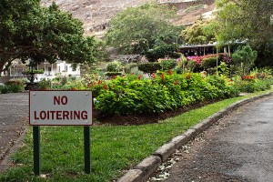 Upon our arrival in Jamestown we came across this sign in the local gardens. Feeling perplexed as to why exactly one could not sit, or wander and generally linger doing nothing, in what seems like an obvious place for such behaviour. As it happens the locals agreed entirely and after a series of complaints this inexplicable sign has been removed! 