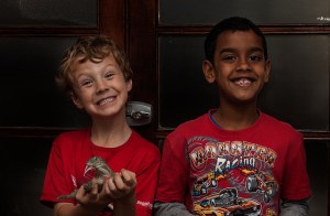 A new friend round for tea.