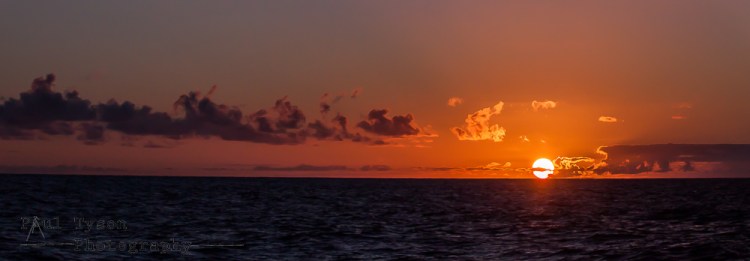 Sunset at Sea on St Helena Island