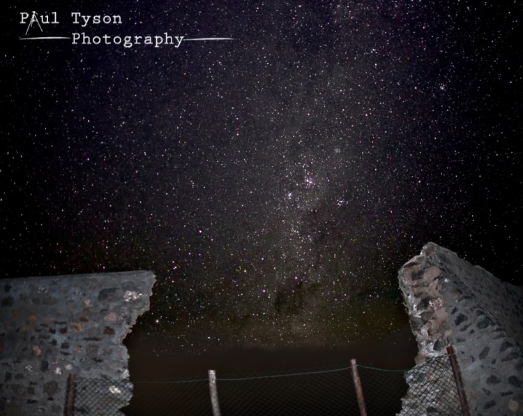 Milky Way from High Knoll Fort St Helena 