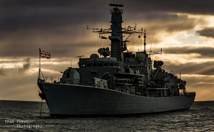 HMS Lancaster in James Bay St Helena